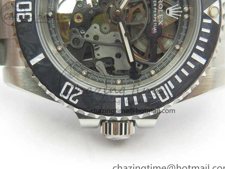 0224 Durable Andrea Pirlo Project Skeleton Submariner SS VRF Best Edition on SS Bracelet SA 2985